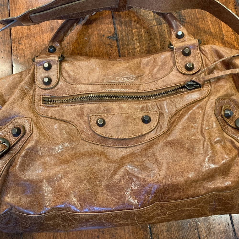 Retro Leather Balenciaga Handbag